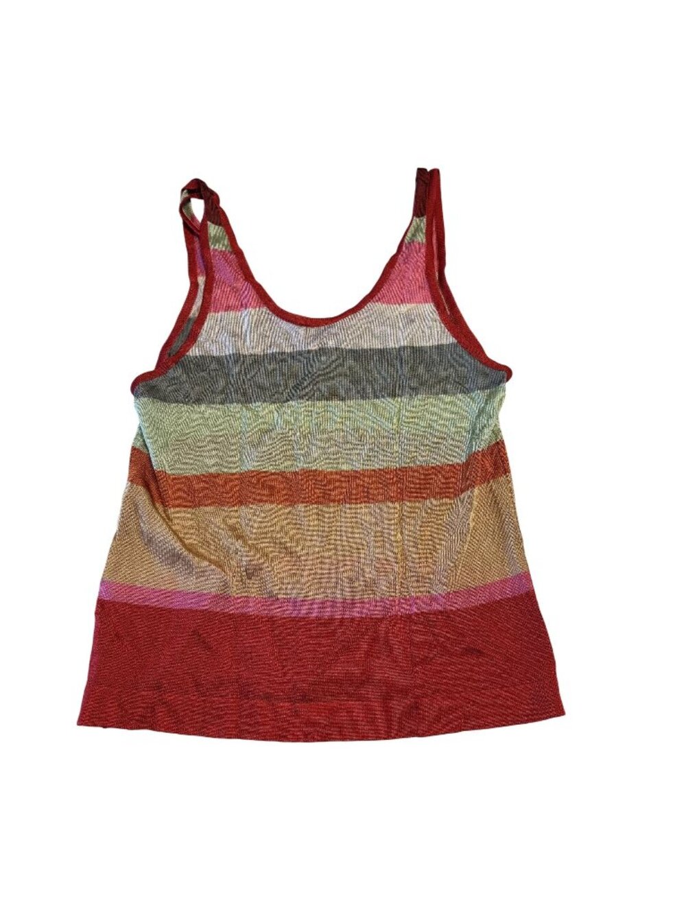 Missoni Multi-Color Striped Scoop Neck Knit Tank Top Women's Size IT 44 US 8